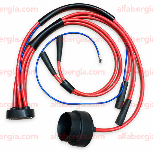 Cavi candele 105 7 mm silicone rosso