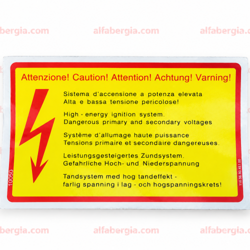 Adesivo "ATTENZIONE"