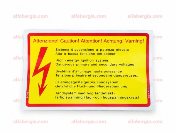 Adesivo "ATTENZIONE"