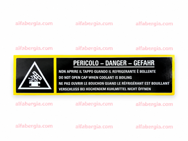 Adesivo per serbatoio liquido refrigerante
