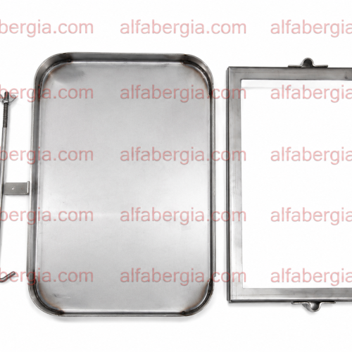 Kit porta batteria acciaio inox