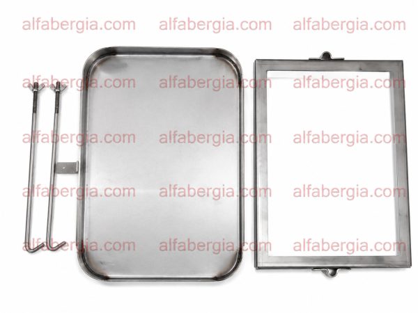 Kit porta batteria acciaio inox